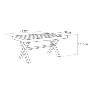 Manhattan Dining Table Чертеж